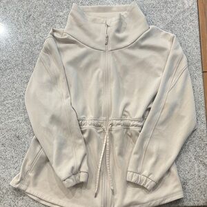 lululemon athletica Softstreme Cream Cinch Waist Jacket